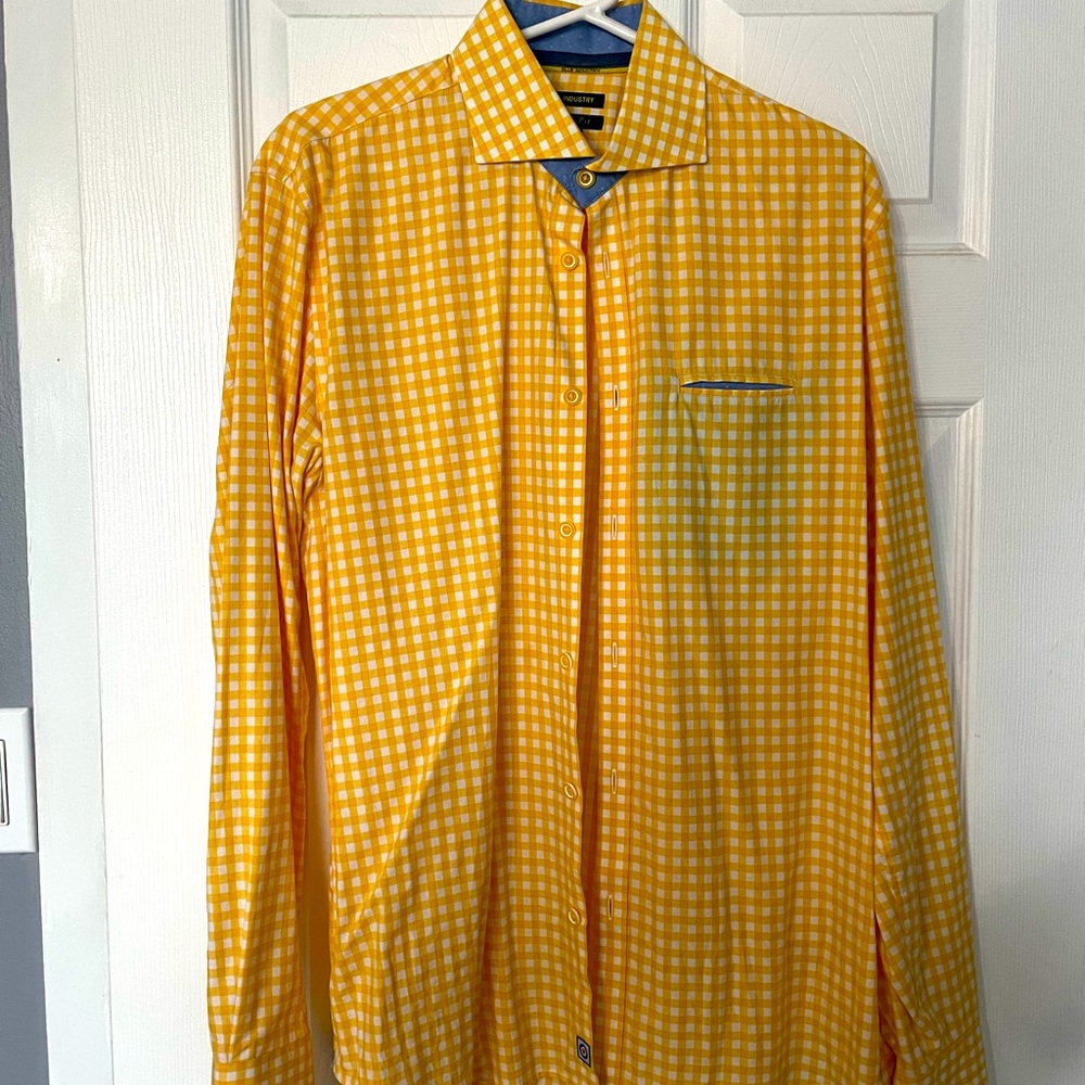 Blue Industry Mens Dress Shirt